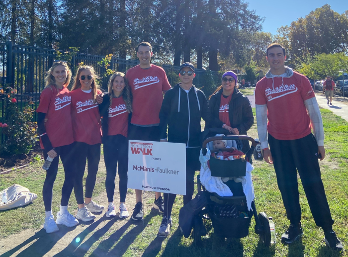 McManis Faulkner team at the Fight Stroke Walk