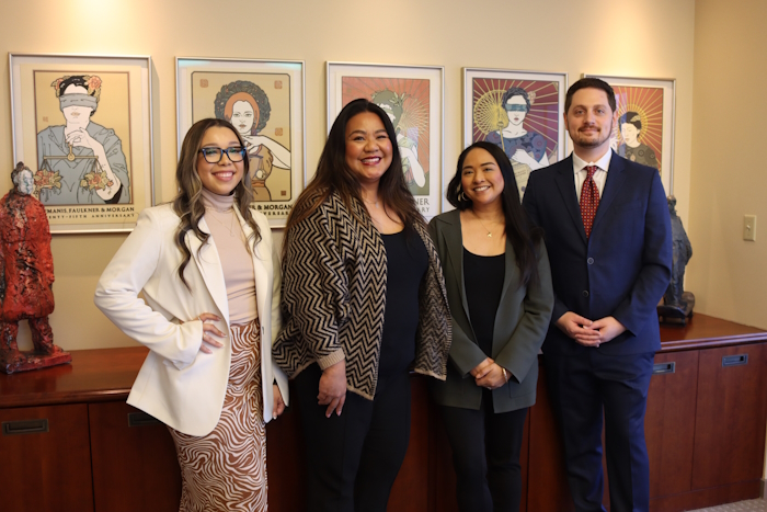 Kenia Morales, Hyacinth Julio, Caren Bautista, and Andrew Thompson 