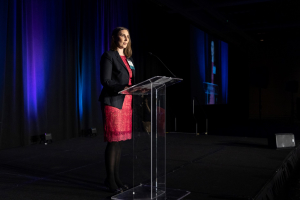 Elizabeth Pipkin speaking at Law Foundation Celebration of Justice