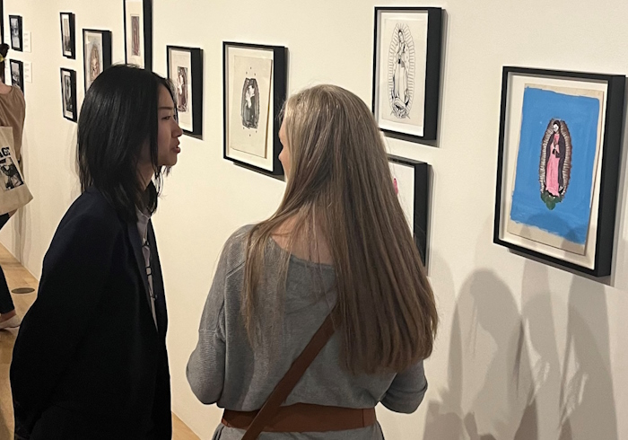 Viewing exhibits at SJ Museum of Art