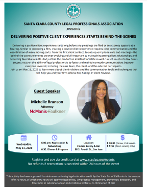 SCCoLPA Seminar: Delivering Positive Client Experiences Starts Behind-The-Scenes
