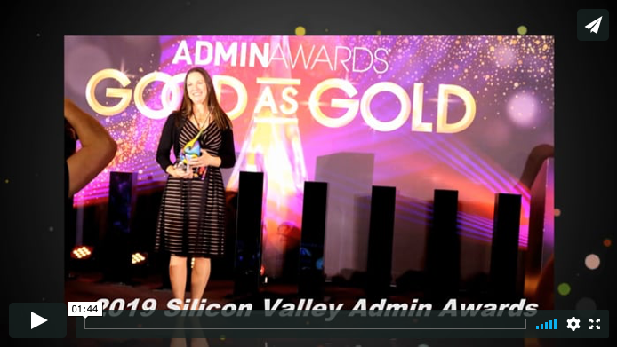 Sarah Waymire Receives Colleen Barrett Award for Excellence from Silicon Valley Admin Awards