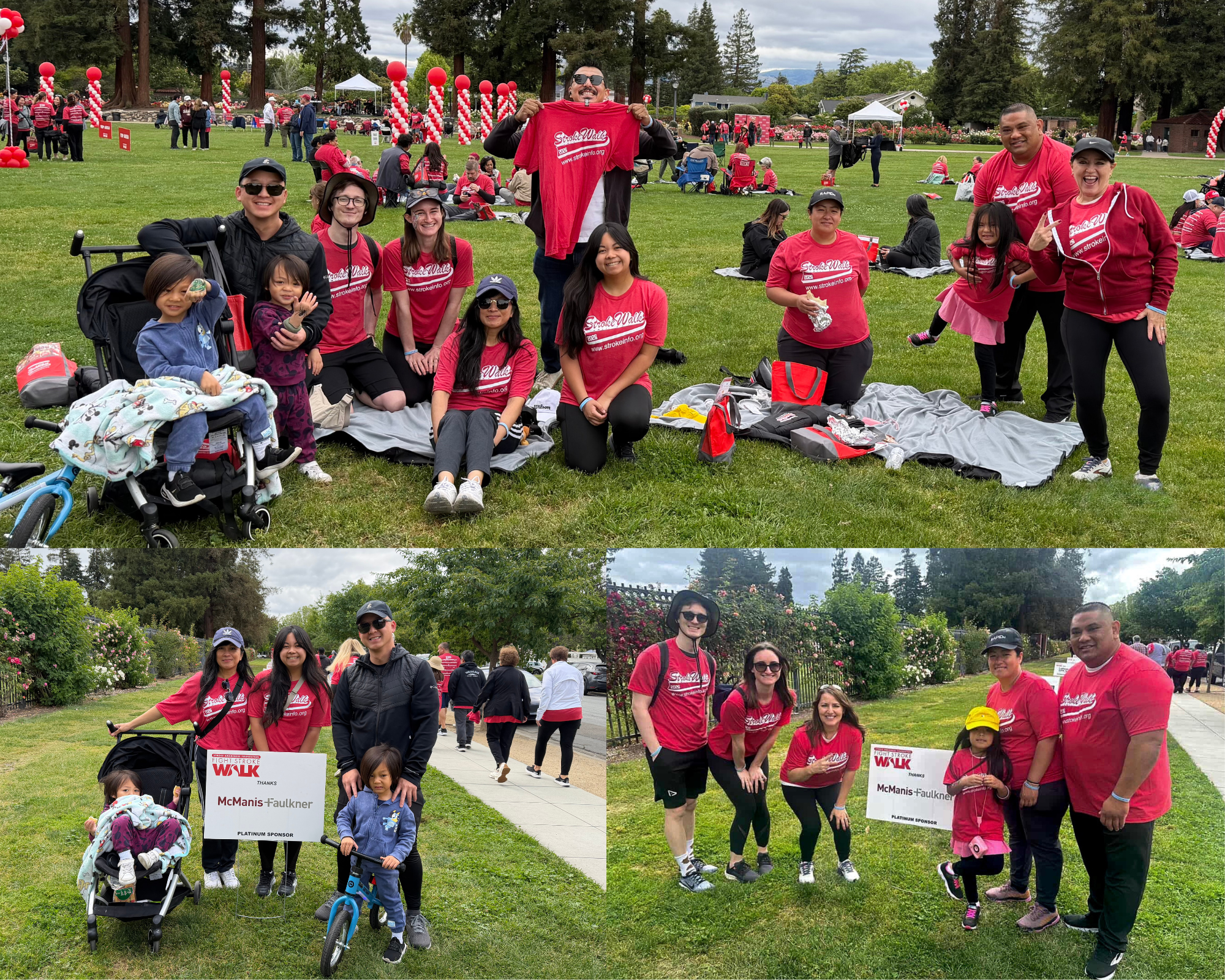 collage of guests at 2026 fight stroke walk